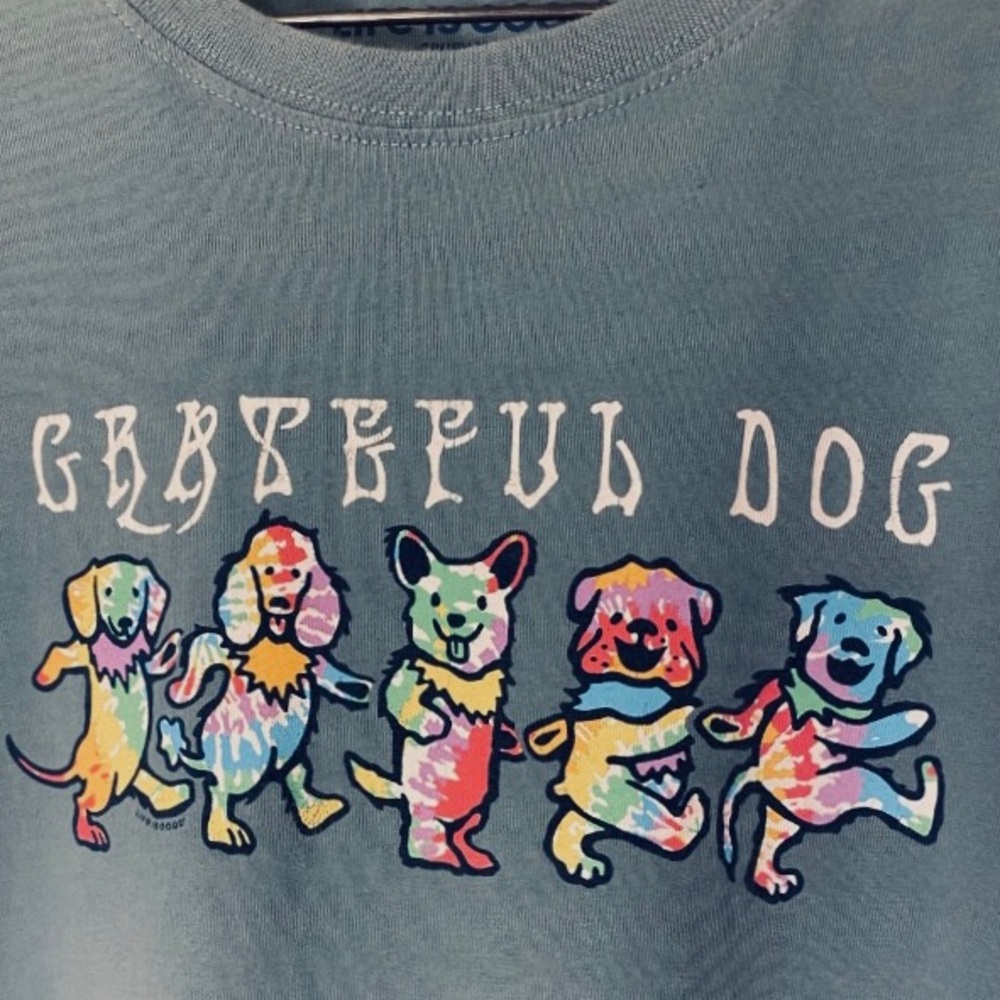 'Grateful Dog' Life is Good Men's' XXL Tee Like New